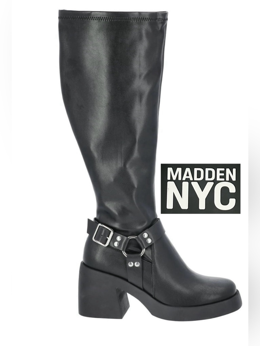 Madden NYC Women's Tall Buckle Boots-NWT